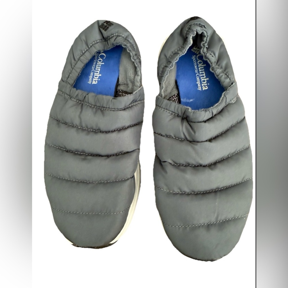 Columbia Women’s Gray Heavenly Omni-Heat Slip-On Puffer Shoes Size 7